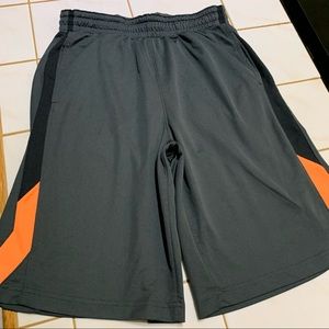 Men’s Nike Dri-Fit Gray & Orange Athletic Shorts